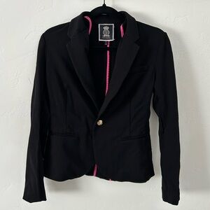 Juicy Couture Black Blazer with Pink Trim